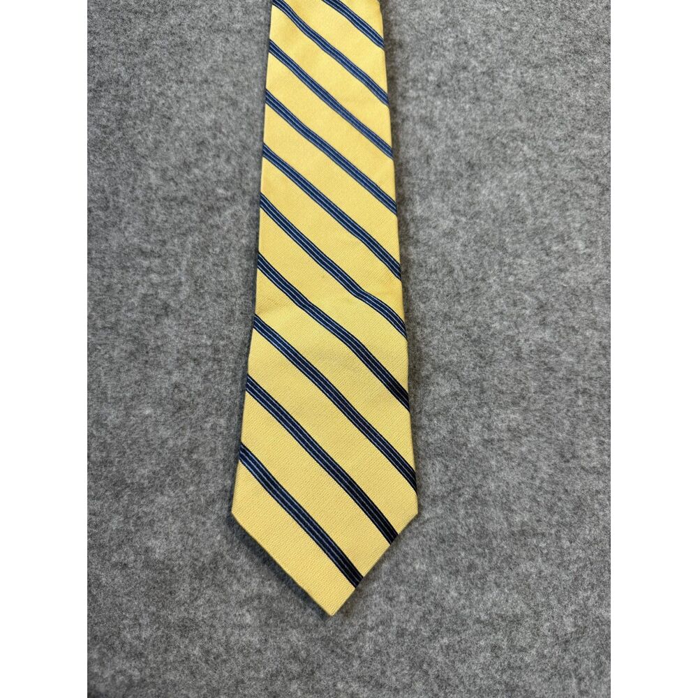 Tommy Hilfiger Mens Dress Tie 100%‎ Silk Yellow/Blue